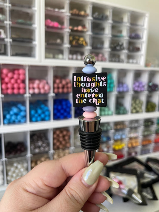 Intrusive Thoughts Wine Stopper