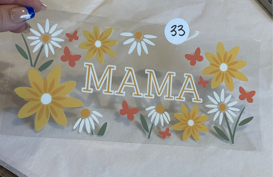 33 - Yellow Floral Mama Wrap