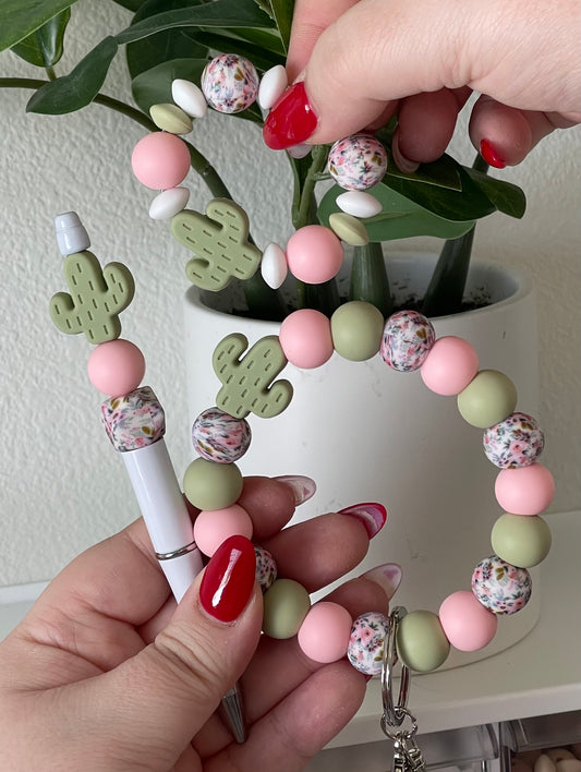 Cactus Sage, Pink, & Floral Set